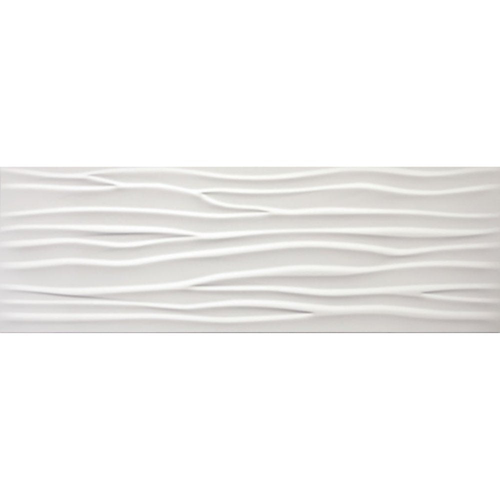 Cifre Glaciar Wave White Matte falicsempe 30x90 - Csempe Mester