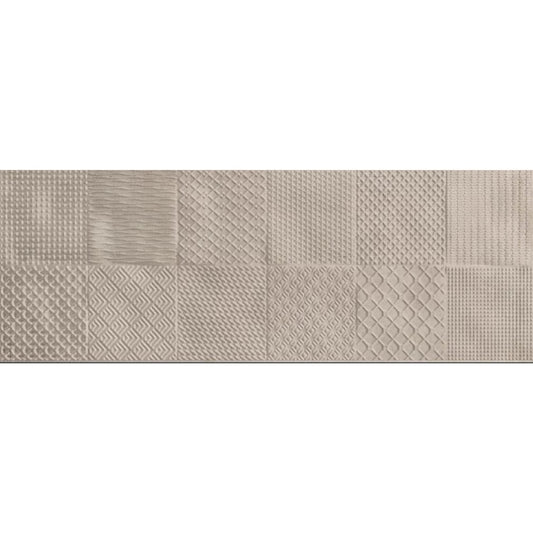 Navarti Stuc Flavia Relieve Taupe Dekor 3D fali csempe 25x70 I.o. - Csempe Mester